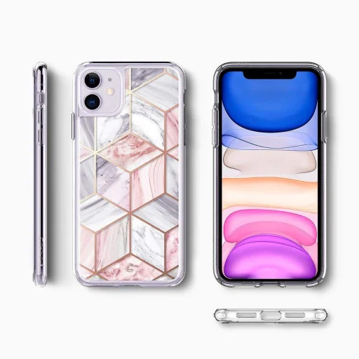 Spigen Ciel iPhone 11 pink márvány mintával - 2