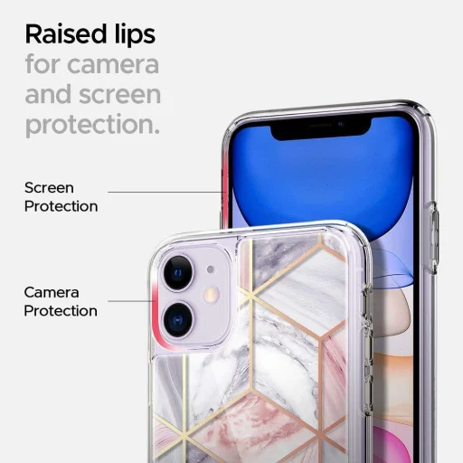 Spigen Ciel iPhone 11 pink márvány mintával - 4