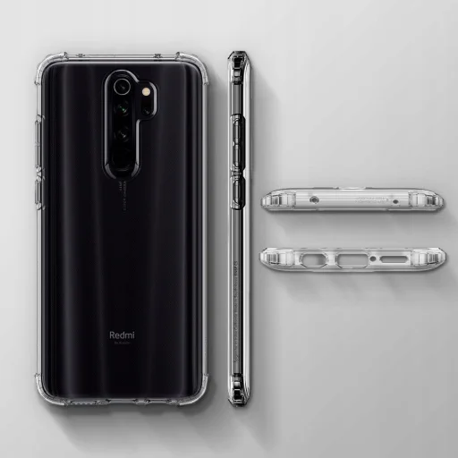 Spigen Crystal Shell flexibilis TPU gél tok Xiaomi Note 8 Pro Crystal Clear - 5