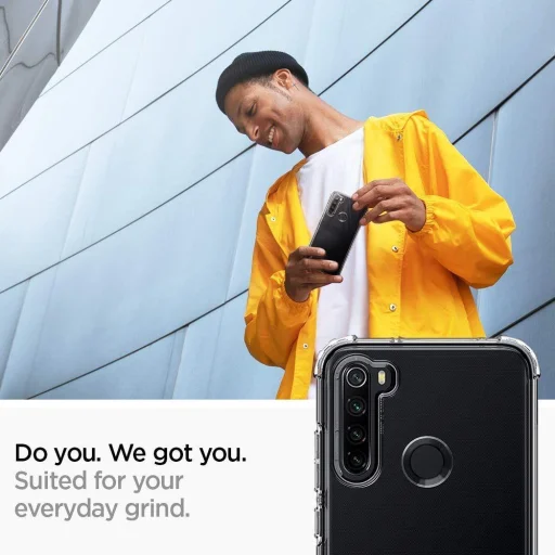 Spigen Crystal Shell flexibilis TPU gél tok Xiaomi Note 8 áttetsző - 7
