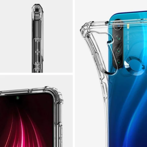 Spigen Crystal Shell flexibilis TPU gél tok Xiaomi Note 8 áttetsző - 5