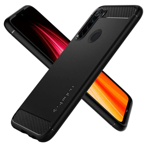 Spigen Rugged armor tok Xiaomi Note 8 matt fekete - 7