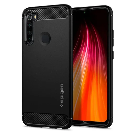 Spigen Rugged armor tok Xiaomi Note 8 matt fekete - 1
