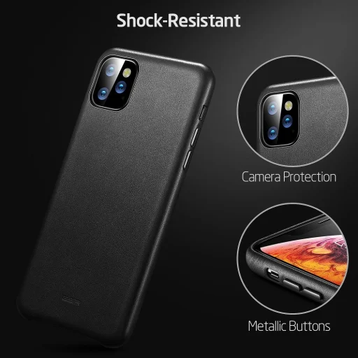 ESR Metro bőr tok iPhone 11 fekete - 4