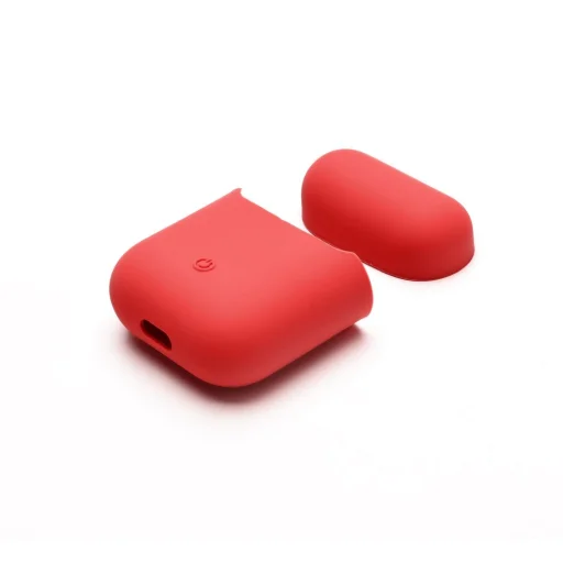 Szilikon Airpods tok piros színben - 2