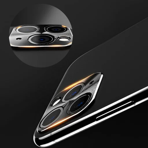 Kamera védő keret iPhone 11 PRO MAX lencsevédő fekete - 2