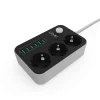 Hálózati elosztó 3x aljzat/ 6x USB porttal fekete (SE3631) LDNIO 3.4 antisztatikus 1.6m thumbnail