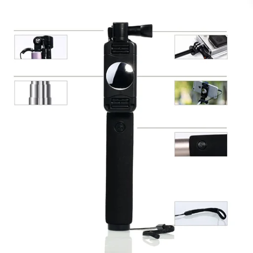 Remax selfie bot vezetékes pink  - 4