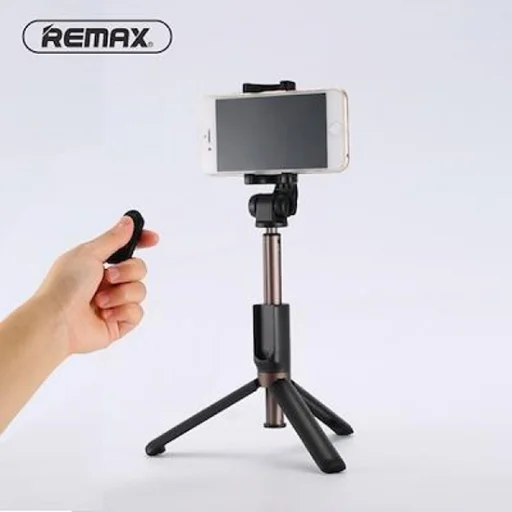 Remax vezeték nélküli selfie bot és tripod fekete (RP-P9) - 4