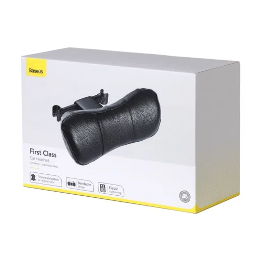 Baseus autós fejtámlára rögzíthető párna fekete, fejtámla párna - 8