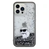 Original Pouch KARL LAGERFELD hardcase Liquid Glitter Choupette KLHCP13LLKCNSK iPhone 13 Pro tok - 3