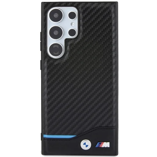 Original Case BMW Leather Carbon BMHCS24L22NBCK tok Samsung Galaxy S24 Ultra Black - 3