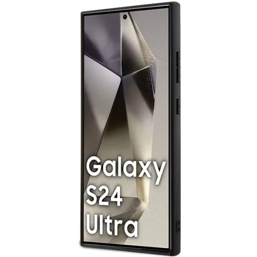 Original BMW keménytok Signature Leather Textured & Line MagSafe BMHMS24L23RDCLK Samsung Galaxy S24 Ultra tok Fekete - 5