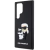 Original Pouch KARL LAGERFELD keménytok 3D Rubber Karl&Choupette KLHCS24L3DRKCNK Samsung Galaxy S24 Ultra fekete tok thumbnail