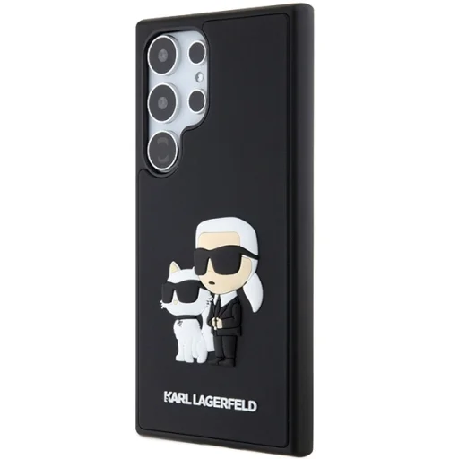 Original Pouch KARL LAGERFELD keménytok 3D Rubber Karl&Choupette KLHCS24L3DRKCNK Samsung Galaxy S24 Ultra fekete tok - 2