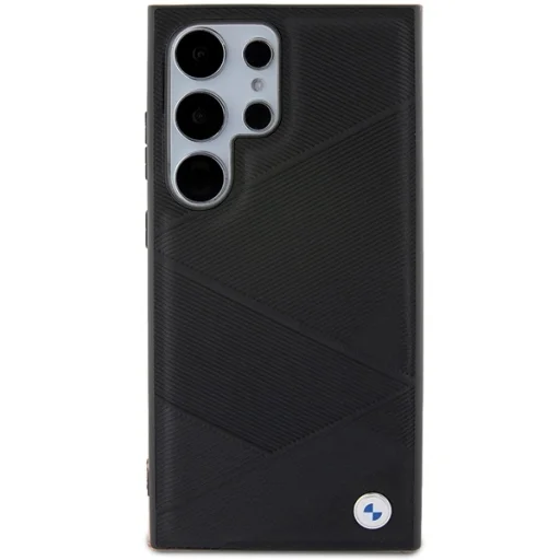 Original Case BMW hardcase Signature Leather Crossing Lines Pattern BMHCS24L23RCGPK tok Samsung Galaxy S24 Ultra Black - 3