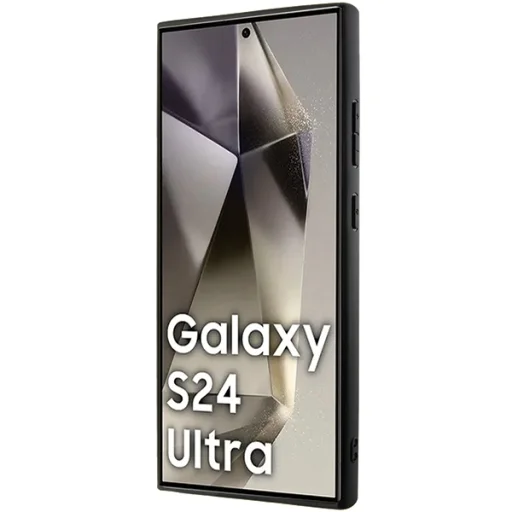 Original Case BMW hardcase Signature Leather Crossing Lines Pattern BMHCS24L23RCGPK tok Samsung Galaxy S24 Ultra Black - 5