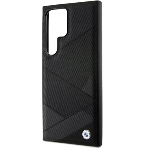 Original Case BMW hardcase Signature Leather Crossing Lines Pattern BMHCS24L23RCGPK tok Samsung Galaxy S24 Ultra Black - 6