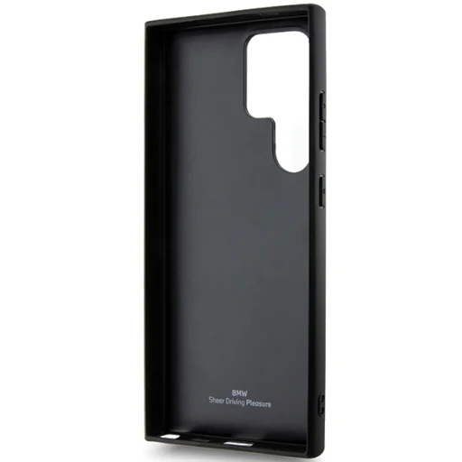 Original Case BMW hardcase Signature Leather Crossing Lines Pattern BMHCS24L23RCGPK tok Samsung Galaxy S24 Ultra Black - 7