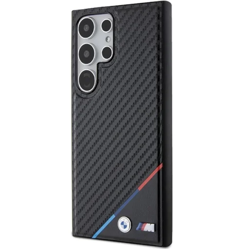 Original Case BMW hardcase Carbon Tricolor Line MagSafe BMHMS24L23PUDTK Samsung Galaxy S24 Ultra tok - 2