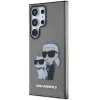 Original Pouch KARL LAGERFELD kemény tok Glitter Karl&Choupette KLHCS24LHNKCTGK Samsung Galaxy S24 Ultra fekete tok thumbnail