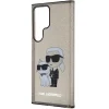 Original Pouch KARL LAGERFELD kemény tok Glitter Karl&Choupette KLHCS24LHNKCTGK Samsung Galaxy S24 Ultra fekete tok thumbnail