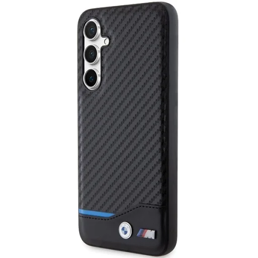 Original Case BMW Leather Carbon BMHCS23FE22NBCK Samsung Galaxy S23 FE fekete tok - 2