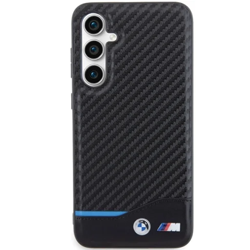 Original Case BMW Leather Carbon BMHCS23FE22NBCK Samsung Galaxy S23 FE fekete tok - 3