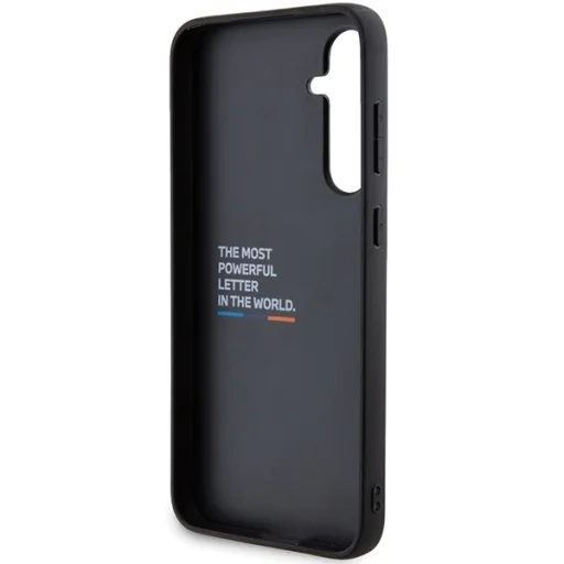Original Case BMW Leather Carbon BMHCS23FE22NBCK Samsung Galaxy S23 FE fekete tok - 6