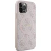 Original Case GUESS hardcase 4G Collection Leather Metal Logo MagSafe GUHMP12MG4GFRP for Iphone 12/12 Pro pink tok thumbnail