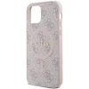Original Case GUESS hardcase 4G Collection Leather Metal Logo MagSafe GUHMP12MG4GFRP for Iphone 12/12 Pro pink tok thumbnail