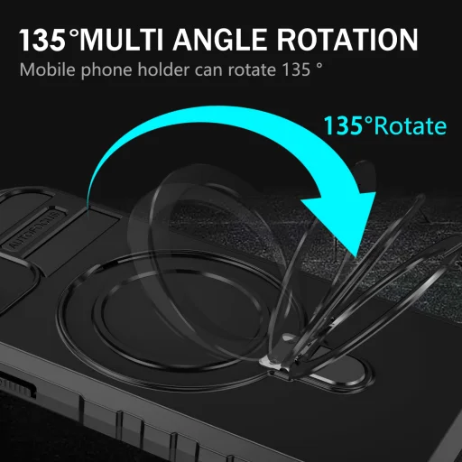 Tel Protect Armor Magsafe Metal Ring iPhone 12 tok fekete - 8