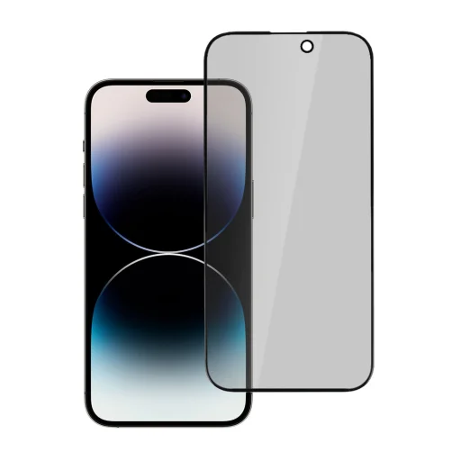 Edzett üveg Privacy Glass iPhone 16 Pro fekete üvegfólia - 2