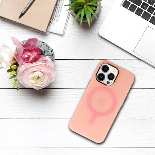 Mágneses Matt Tok iPhone 11 Pro-hoz Rózsaszín - 8