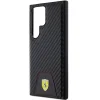 Original FERRARI keménytok Carbon Stitched Bottom FEHCS24LN3PUK Samsung Galaxy S24 Ultra Black tok thumbnail