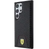 Original FERRARI keménytok Carbon Stitched Bottom FEHCS24LN3PUK Samsung Galaxy S24 Ultra Black tok thumbnail