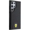 Original FERRARI keménytok Carbon Stitched Bottom FEHCS24LN3PUK Samsung Galaxy S24 Ultra Black tok thumbnail