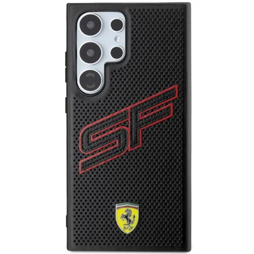 Original FERRARI keménytok Big SF Perforated FEHCS24LPINK Samsung Galaxy S24 Ultra tok - 3