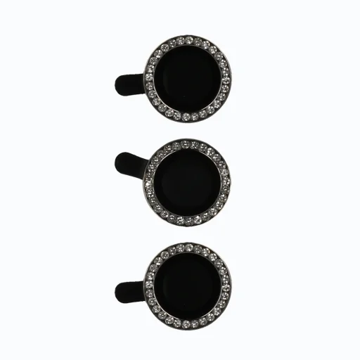 Edzett üveg HARD DIAMOND kamera (LENCSE) Samsung Galaxy S24 Plus fekete (3 darab lencse) üvegfólia - 2