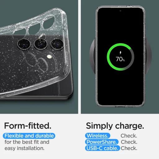 SPIGEN Liquid Crystal ACS07345 puzdro pre Samsung Galaxy S24 - Glitter Crystal - 16