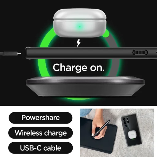 SPIGEN Ultra Hybrid ACS07295 tok Samsung Galaxy S24 Ultra - Matt Fekete - 14