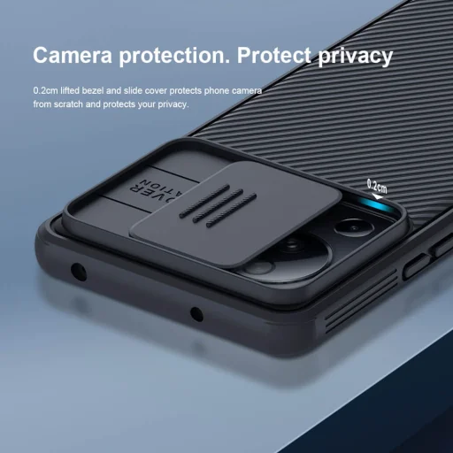 Nillkin CamShield Pro PC+TPU tok Xiaomi 13 Lite fekete - 9