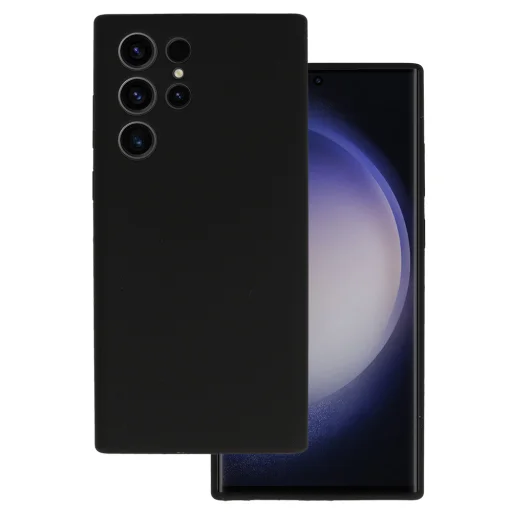 Silikon Lite tok Samsung Galaxy S22 Ultra fekete - 1