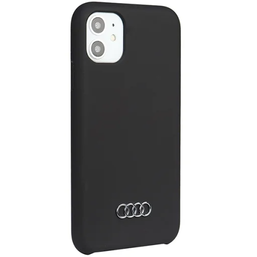  iPhone 12/12 Pro Fekete Eredeti AUDI hardcase szilikon tok AU-LSRIP12P-Q3/D1-BK - 2