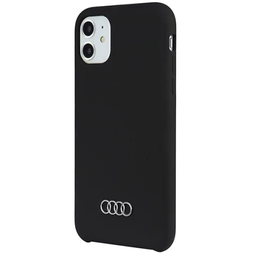  iPhone 12/12 Pro Fekete Eredeti AUDI hardcase szilikon tok AU-LSRIP12P-Q3/D1-BK - 3