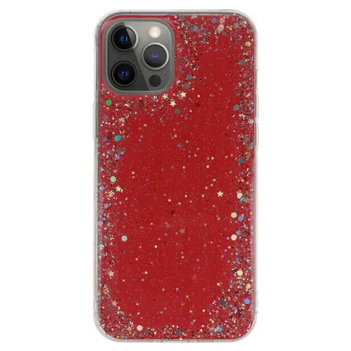 Brilliant Clear tok iPhone 12 Pro Max-hoz piros - 2