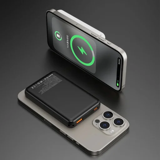 Dudao K14S USB-C / MagSafe vezeték nélküli powerbank 20W 5000mAh - fekete - 5