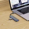 HUB Tech-Protect V0 5in1 USB-A - USB-A 3.0 / 3x USB-A 2.0 / USB-C - szürke thumbnail