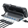 Choetech M50 HUB Steam Deck-hez USB-C - USB-C PD/USB-A/HDMI/RJ45 - Szürke thumbnail