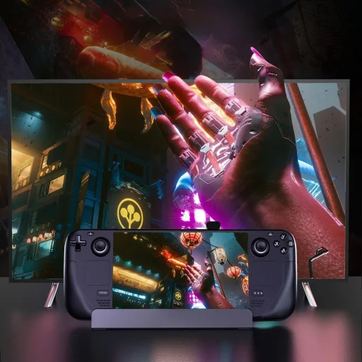 Choetech M50 HUB Steam Deck-hez USB-C - USB-C PD/USB-A/HDMI/RJ45 - Szürke - 6